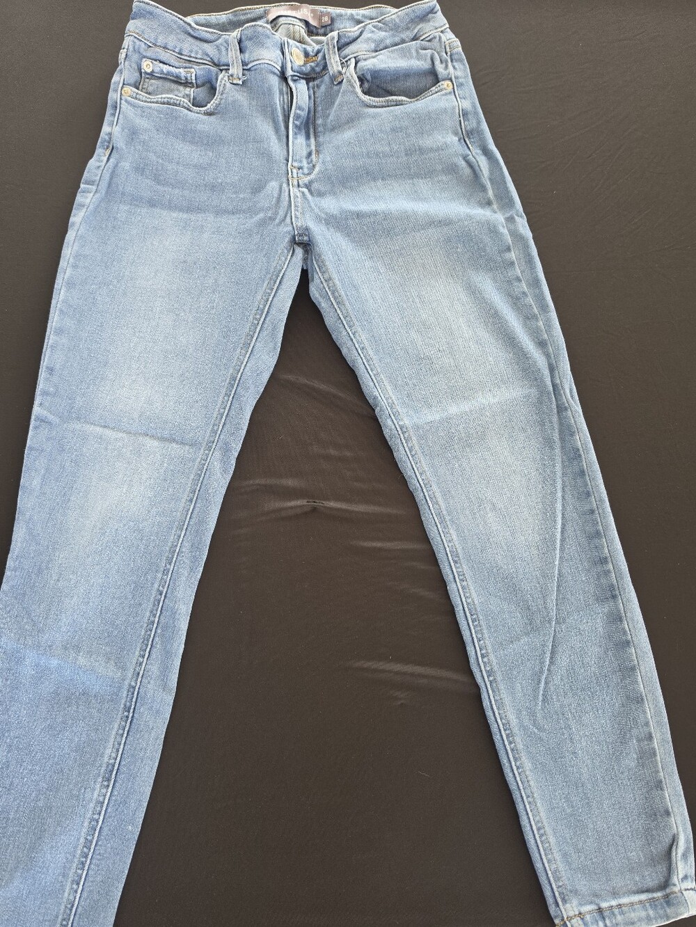 Light Blue Women's Stretch Jeans - Classic Slim Fit Size 28